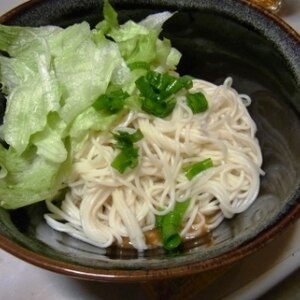 アレンジ素麺！ごまたっぷり冷やし坦々麺風